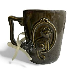 Rare Elegant Brown Cat Motif Mug